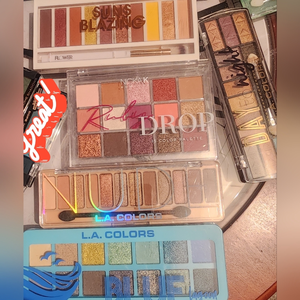 5 eyeshadow palettes